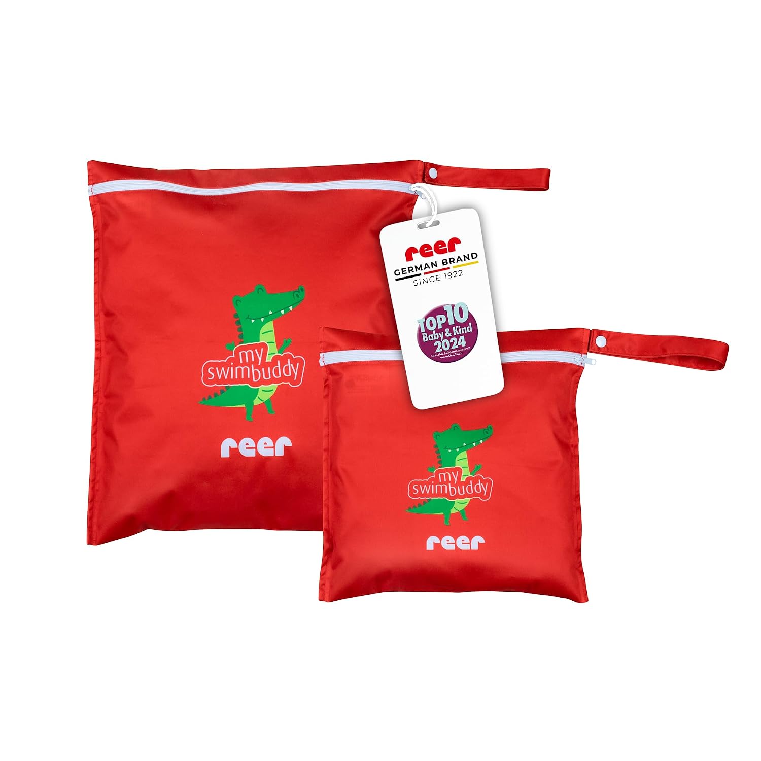 Detalle de reer myswimbuddy Wetbag-Set mit 2 Größen (Nassbeutel für Kinder und Erwachsene)