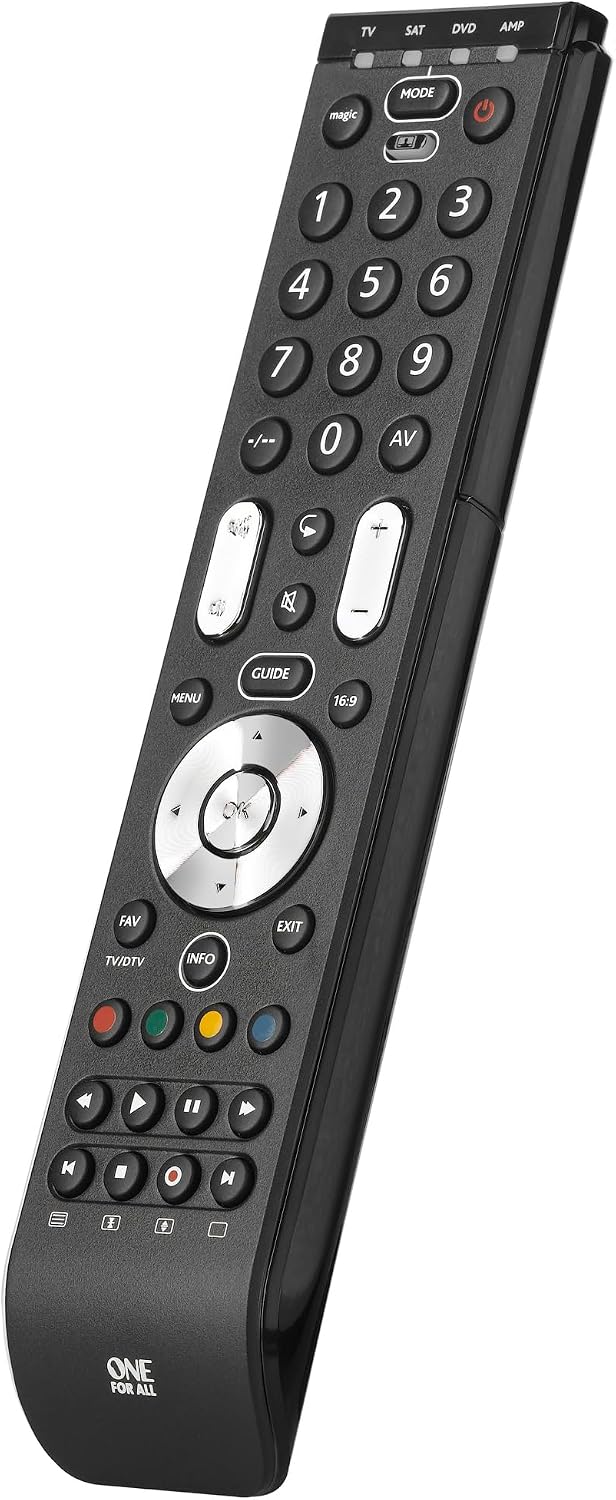 Detalle de Best Price Square Remote Univ 4 in 1 Combi URC7140 par One for All — Télécommande universelle