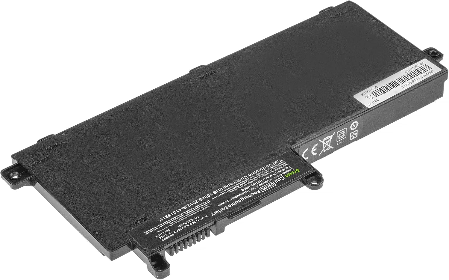 Detalle de Batteria Green Cell CI03XL 801554-001 per HP ProBook 640/645/650/655 | 3400mAh 11,4V