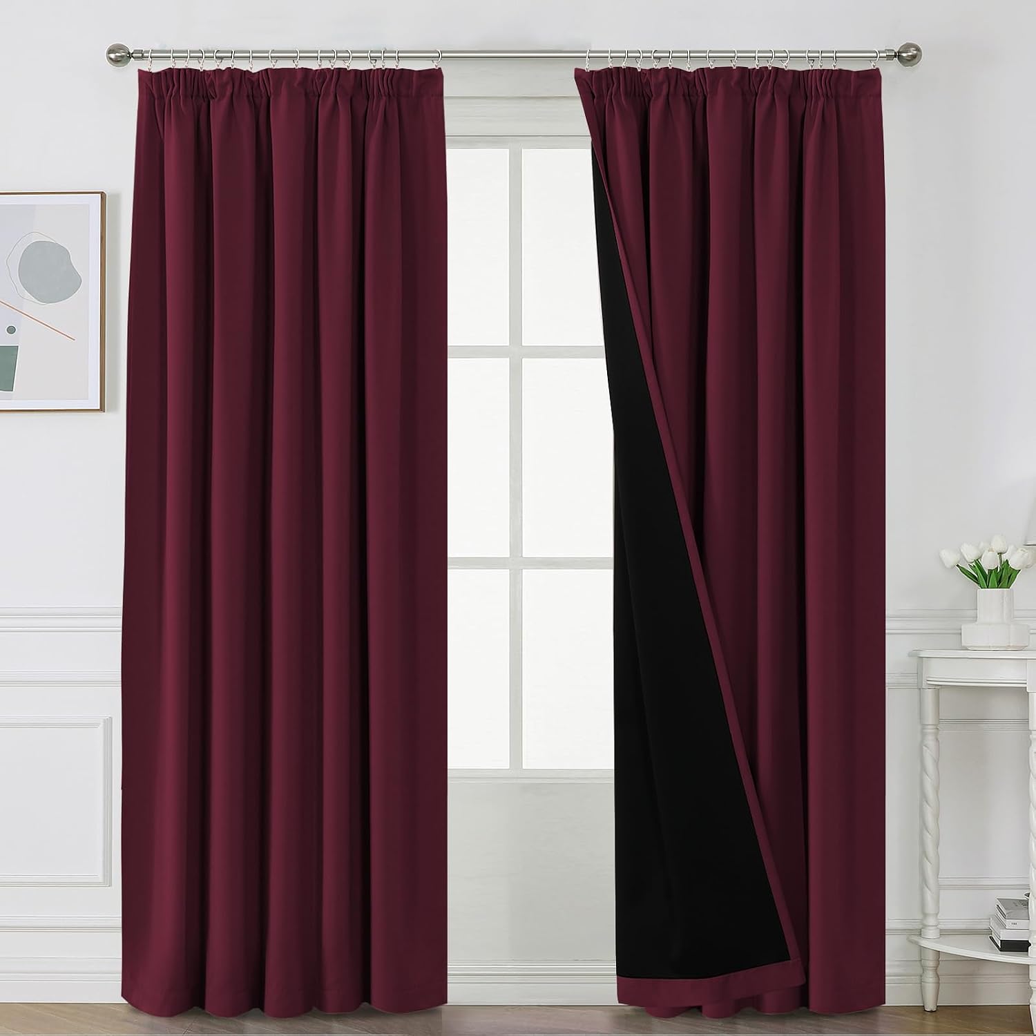 Detalle de BellaHills blackout curtains 90 x 90in