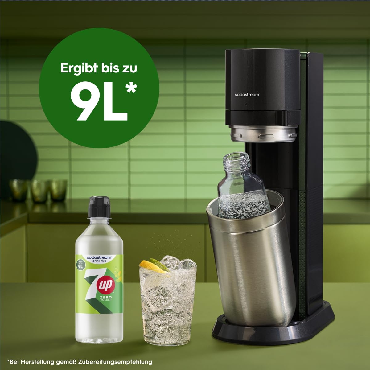 Thumbnail 2 de Sodastream Drink Mix 7up Zero Zucker – 4er Pack (4 × 440 ml) zuckerfreier Sirup für sprudelndes & stilles Wasser