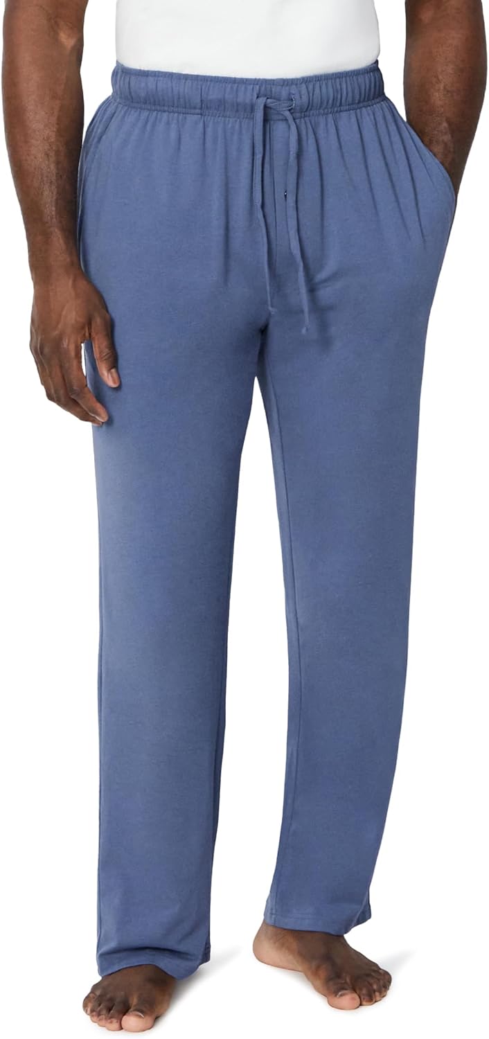 Detalle de Amazon Essentials Men's Cotton-Modal Pyjama Bottoms, Sleep Trousers