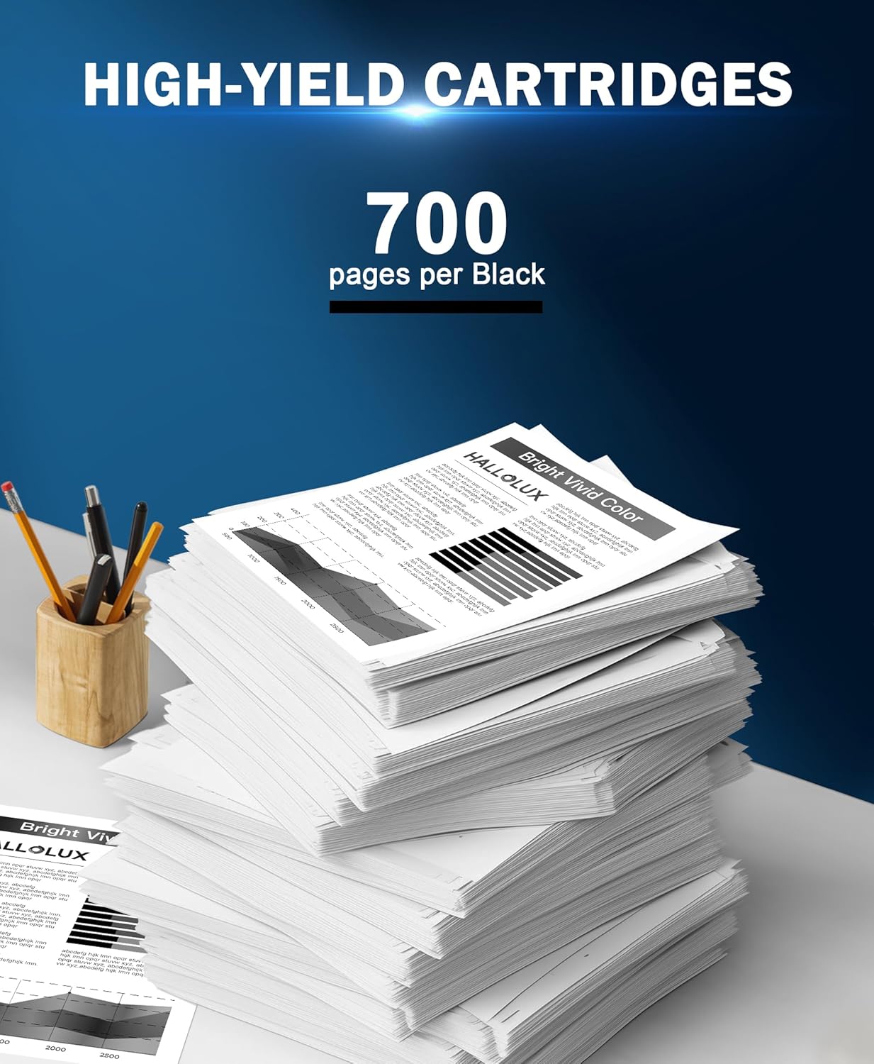 Thumbnail 2 de HALLOLUX 305XL Druckerpatronen Schwarz (2er-Pack) kompatibel mit HP 305 – für DeskJet/Envy-Modelle wie 2820e & 6000 Serie