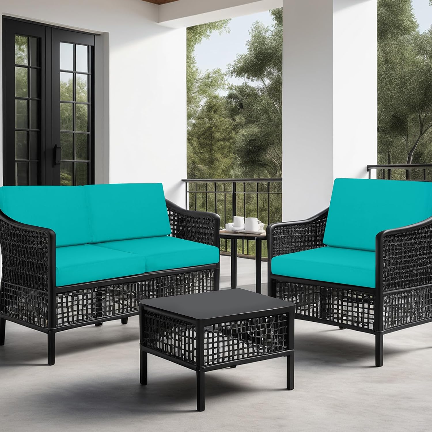 Detalle de idee-home Outdoor Seat Cushions 28.5 x 28.5
