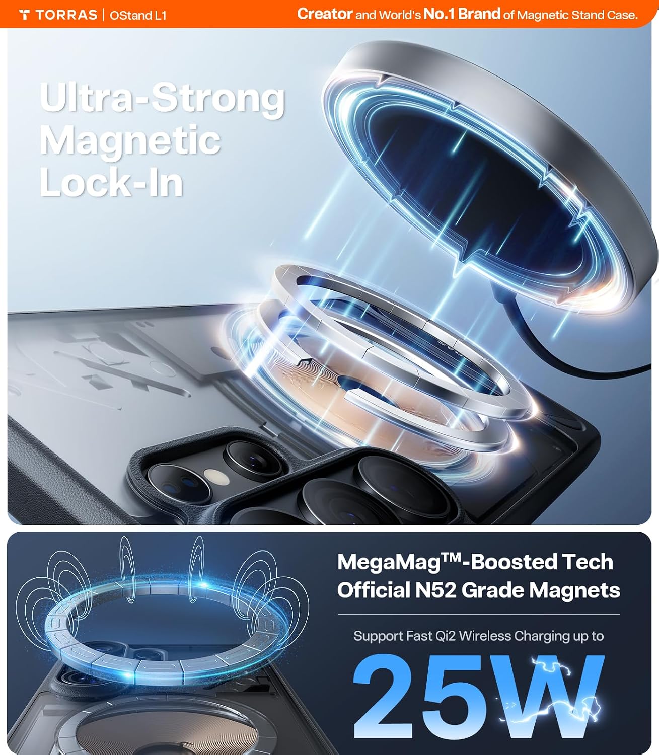 Detalle 2 de TORRAS Galaxy S26 Ultra Magnetic Stand Case