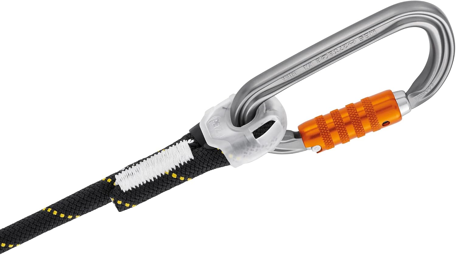 Detalle de PETZL PROGRESS ADJUST-I 調節式プログレッションランヤード、各種規格認証取得