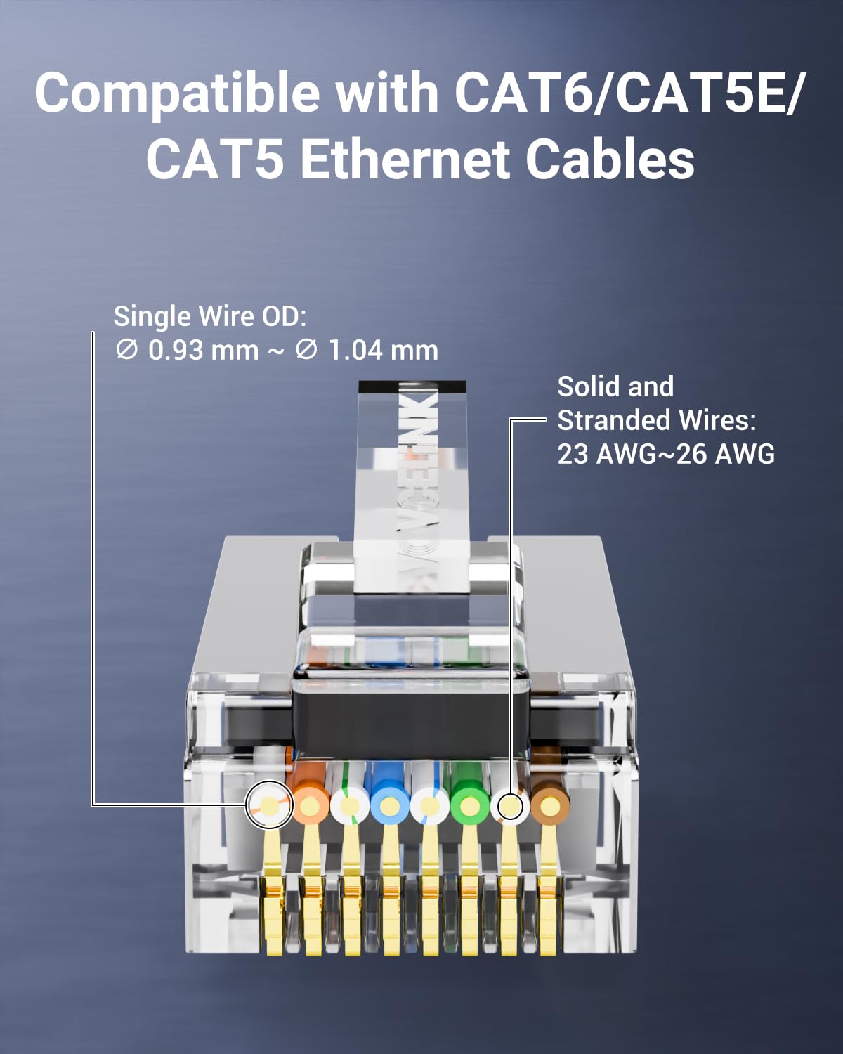 Thumbnail 3 de VCE Cat6 Shielded Pass-Through RJ45 Connectors