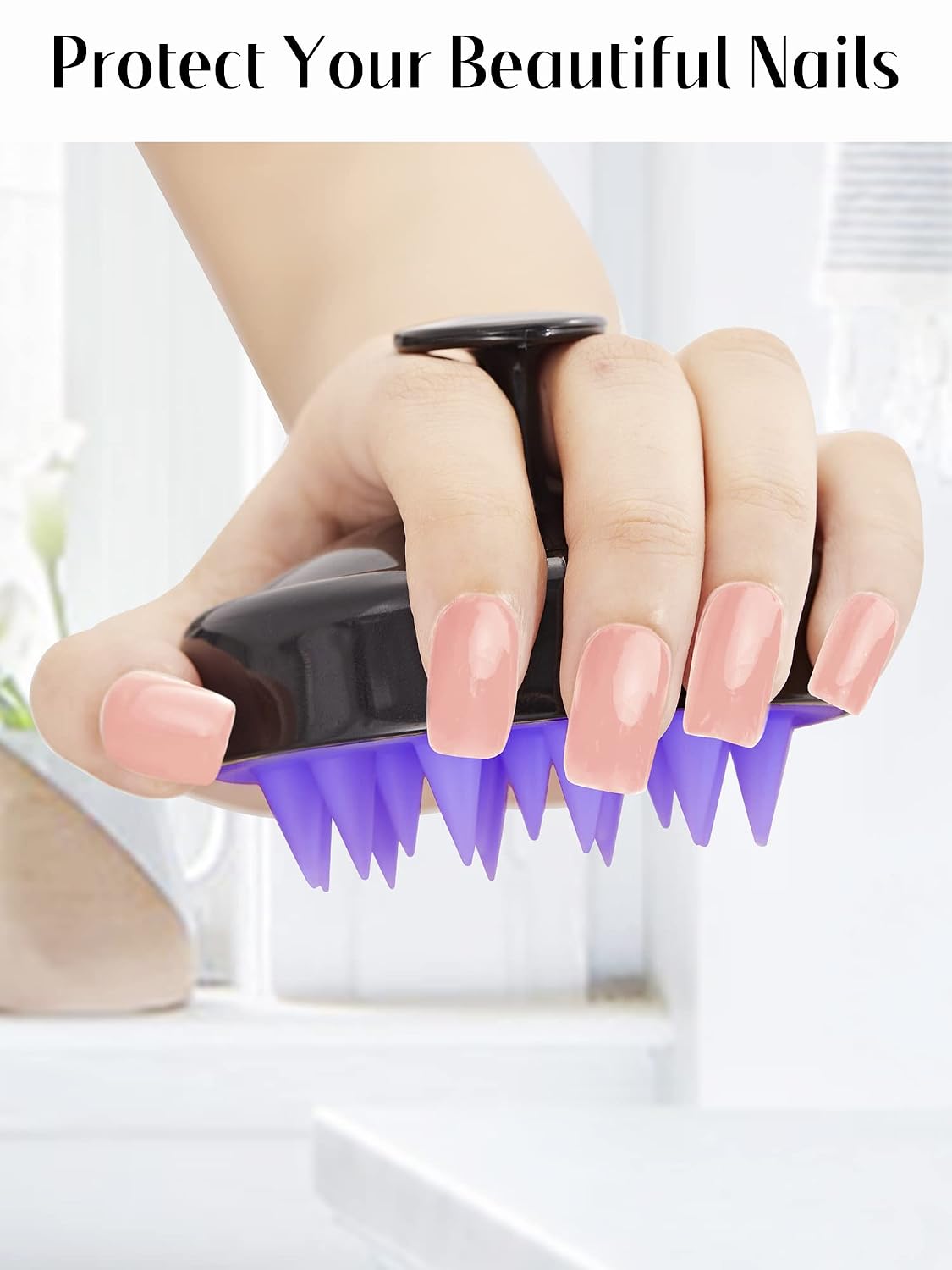 Thumbnail 3 de HEETA HP004DV Silicone Scalp Massager and Shampoo Brush