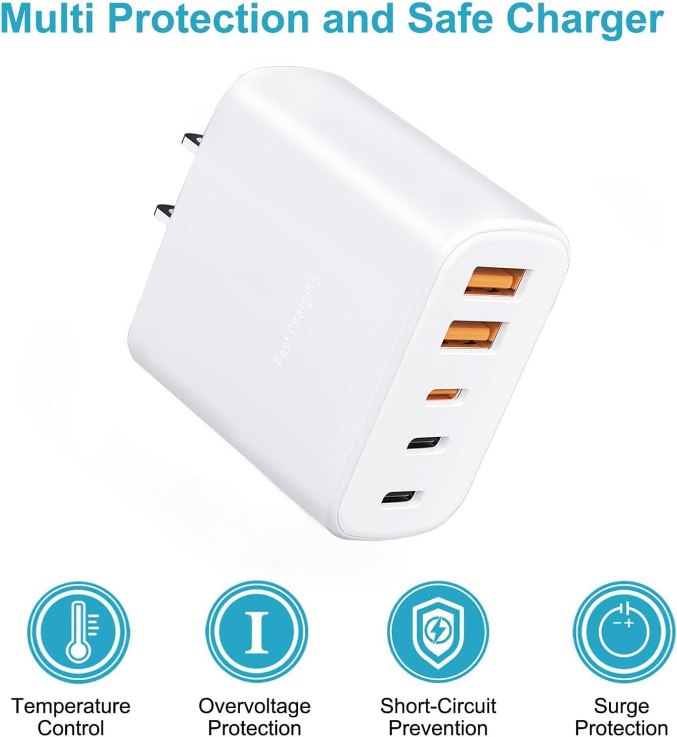 Detalle 2 de Cargador rápido USB C: 285W 8-port desktop charging station