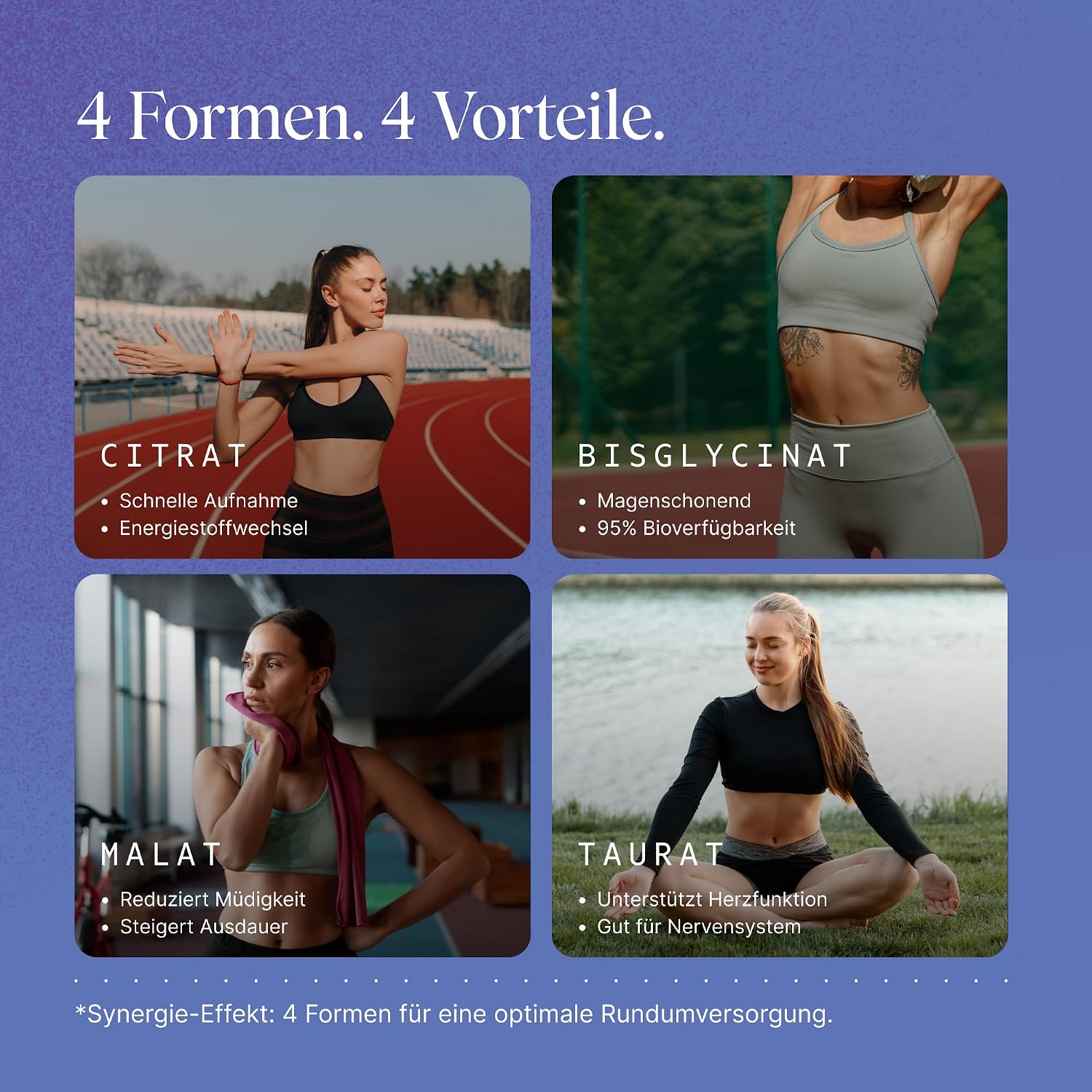 Detalle de VETAIN Magnesium Komplex – 4 hochbioverfügbare Magnesiumformen ohne Oxid, 180 Kapseln