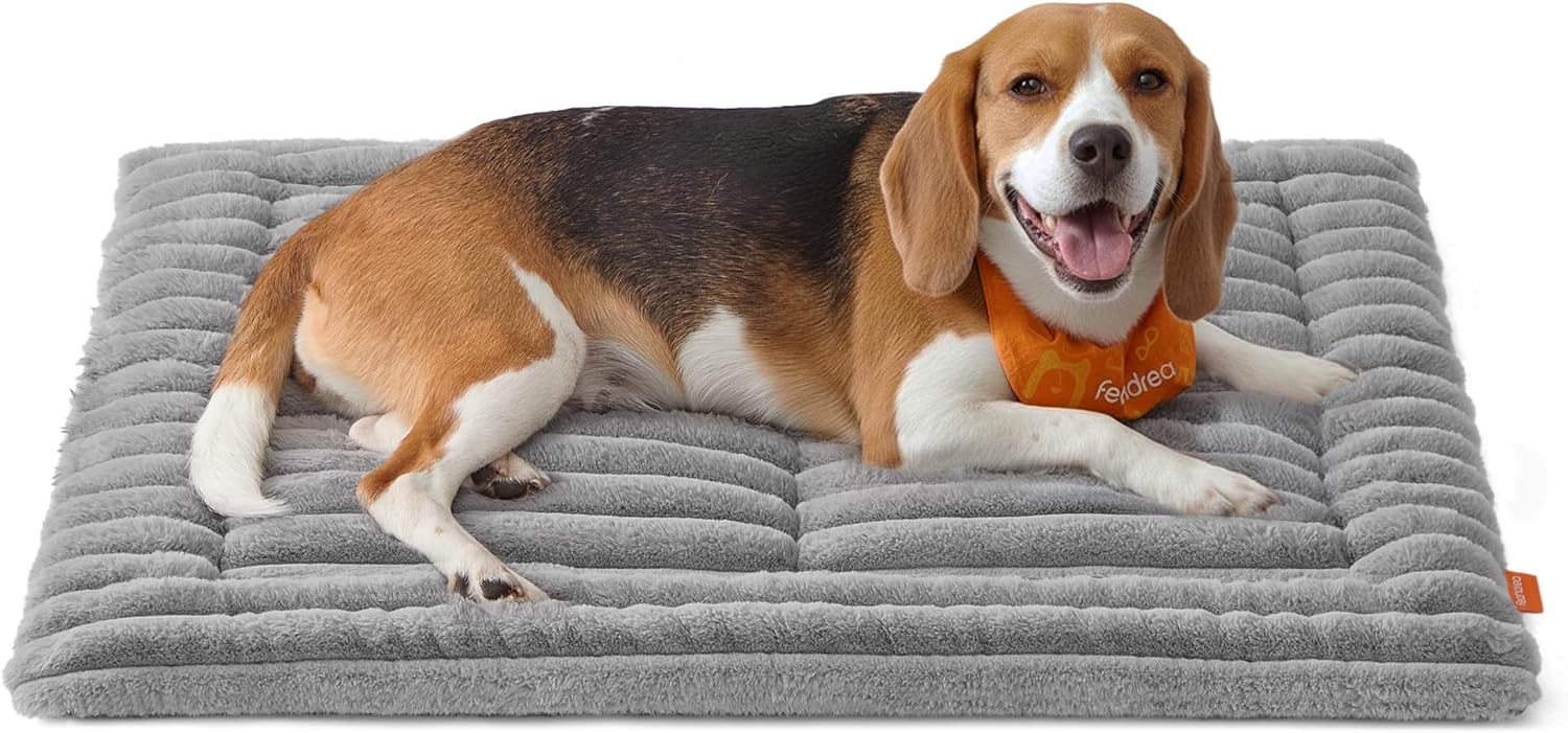 Detalle de Feandrea Coperta per Cani 90 x 65 cm, Grigio Tortora – comfort morbido e lavabile