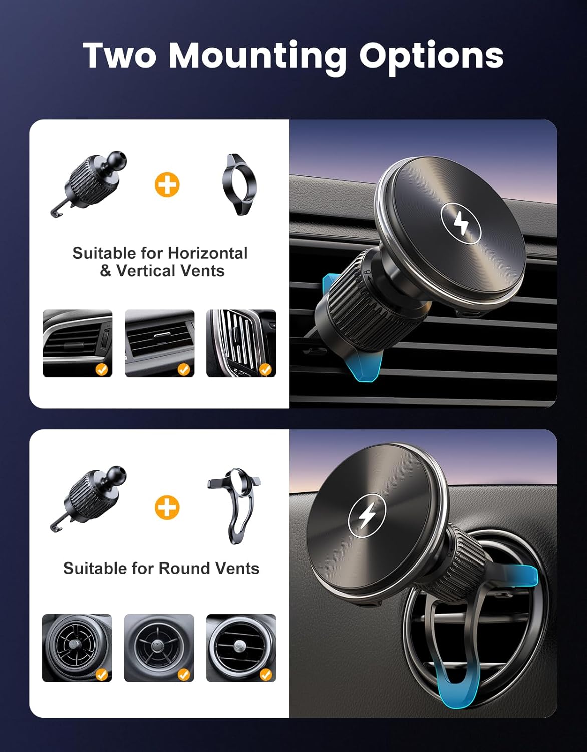 Thumbnail 3 de EOIWUY MagSafe Car Mount 15W Fast Charging