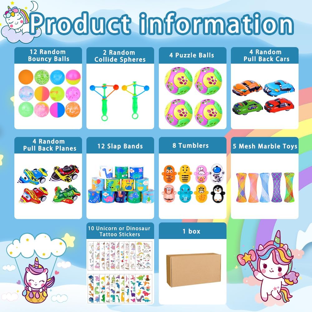 Detalle de JOISHOP 120Pcs Party Bag Fillers 120pc