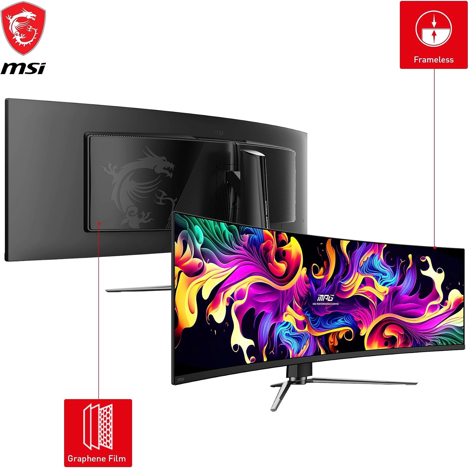 Detalle de MSI MPG 491CQP QD-OLED 49 pouces