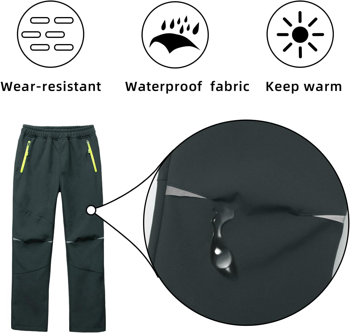 Detalle 2 de MEILONGER Schneehose Jungen Mädchen