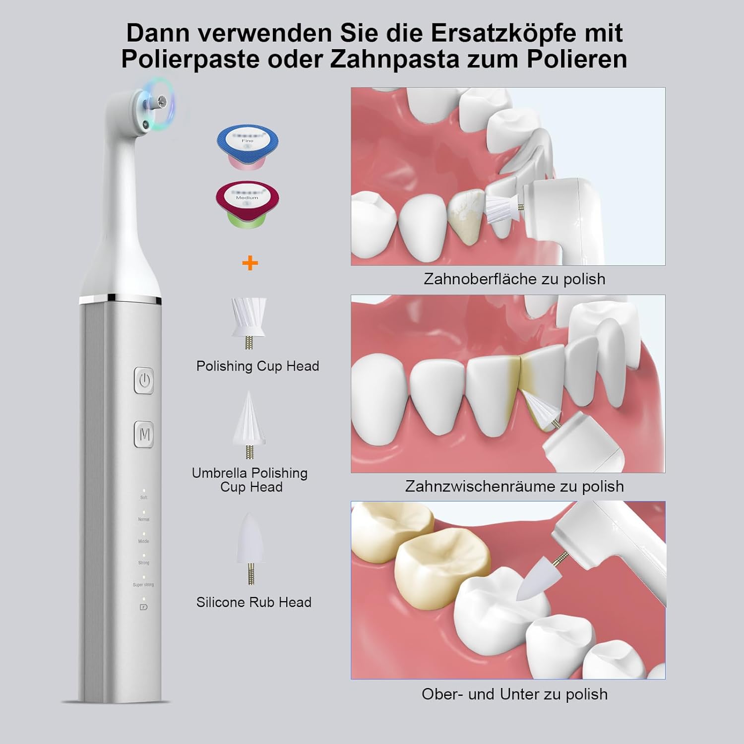 Detalle 2 de Zahnaufhellungsset 6 Köpfe 5 Modi