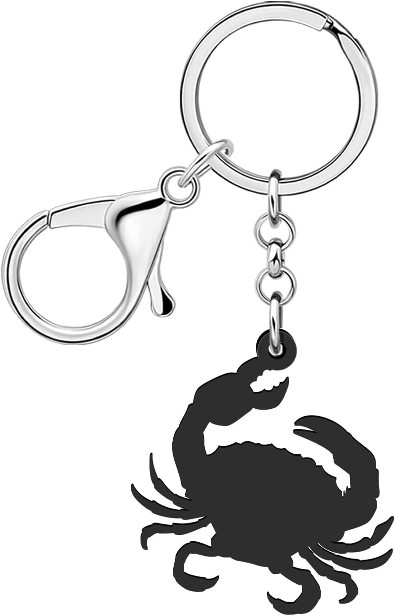 Thumbnail 4 de BAMAY Acryl Schlüsselanhänger „Spaß Krabbe“ mit Karabiner – Ozean-Charms für Schlüssel, Tasche & Rucksack