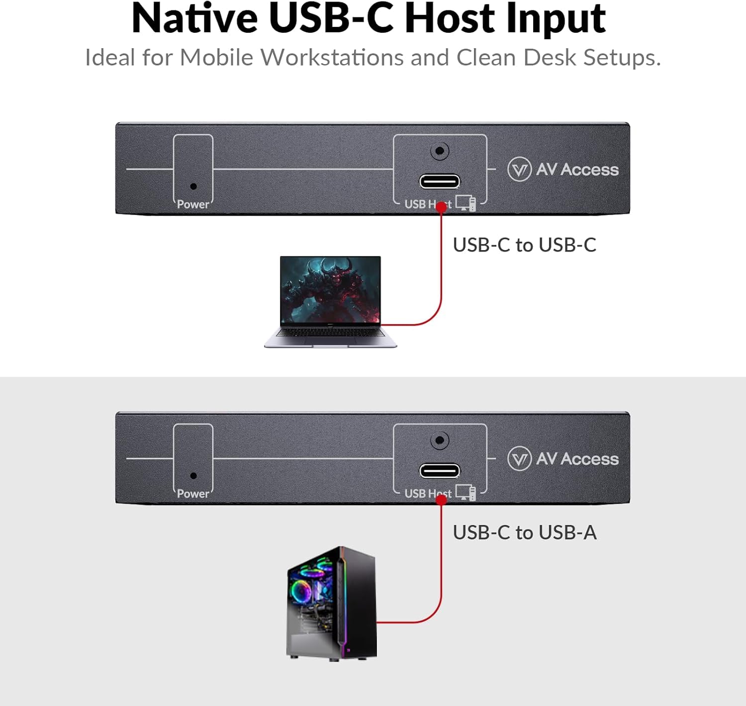 Thumbnail 2 de AV Access USB3.0 Extender over Cat6a/7 100 m, 4 ports USB