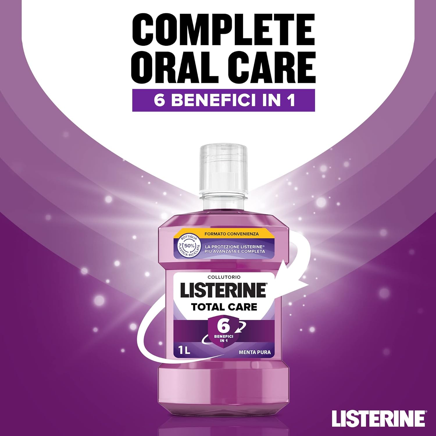 Thumbnail 1 de LISTERINE Total Care – Collutorio al gusto Menta Pura, 2x1L. Protezione completa in 10 benefici