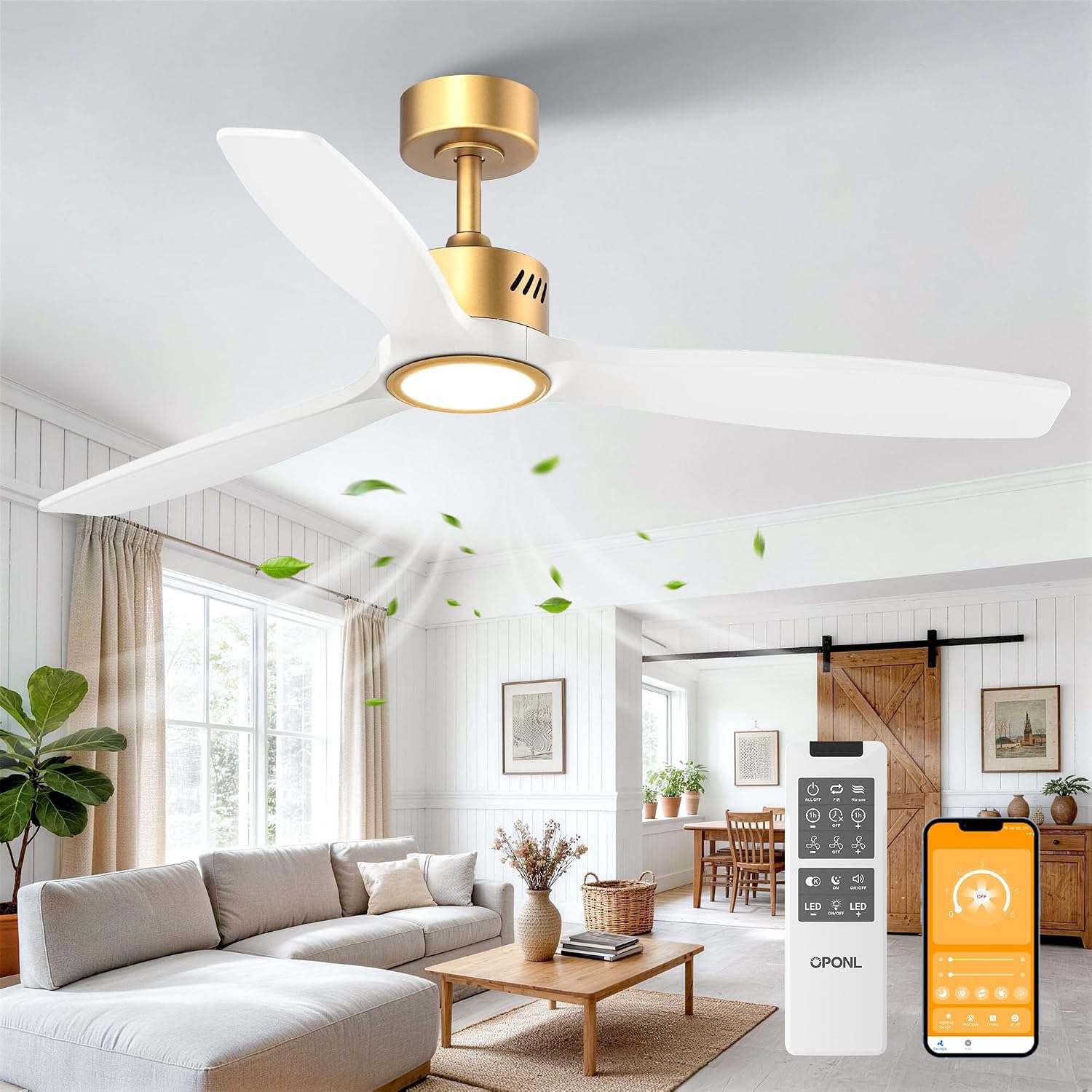 Detalle de OPONL Ceiling Fan 52-inch