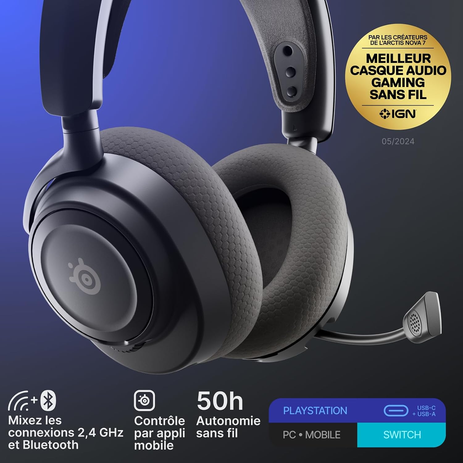 Detalle 2 de SteelSeries Arctis Nova 7P 50H
