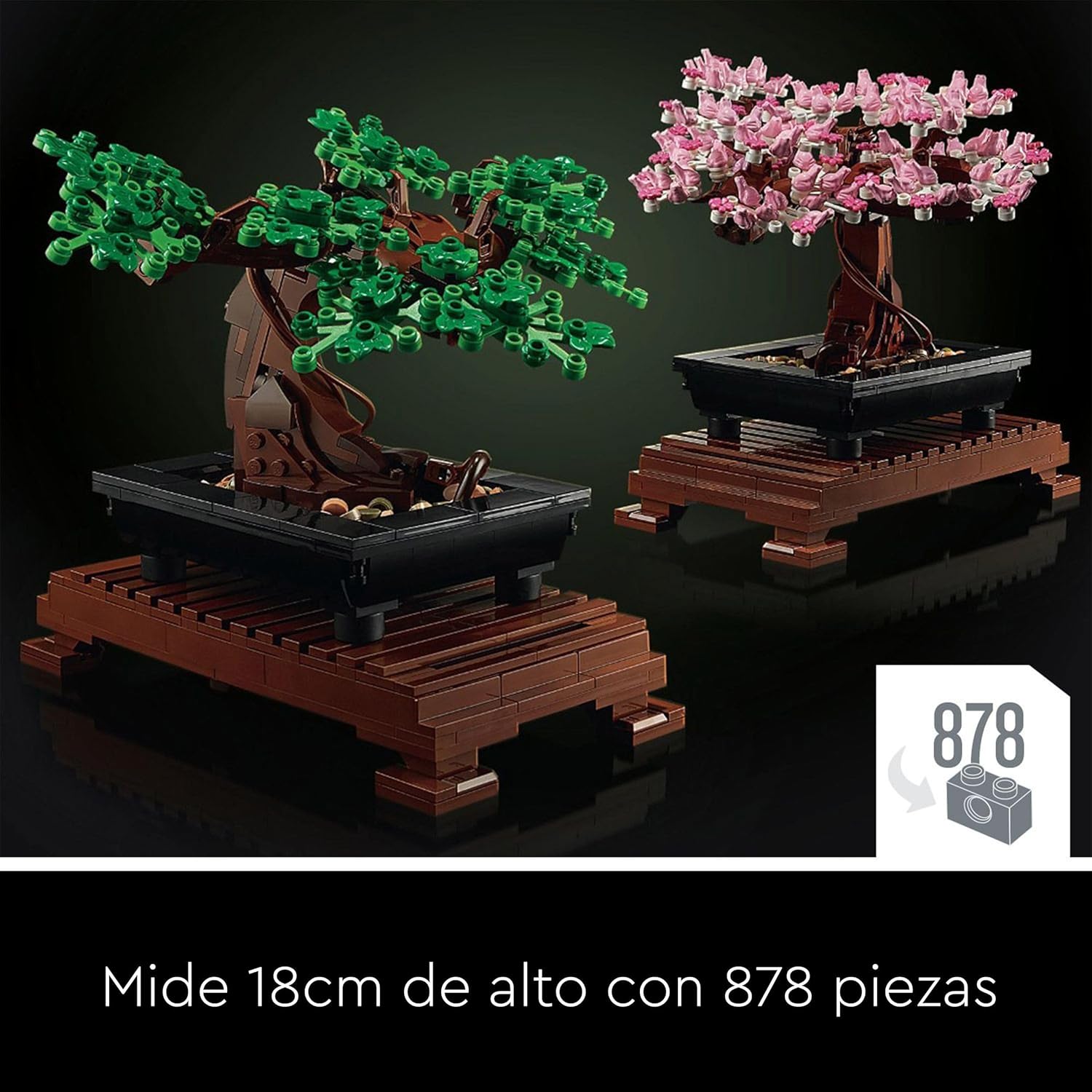 Detalle de LEGO Botanicals Bonsái 10281 — Maqueta para adultos, decoración y regalo sostenible