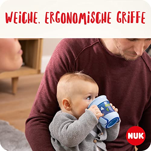 Detalle de NUK Mini Magic Cup Trinklernbecher Blau Maus – 360°-Trinkrand, auslaufsicher, 160 ml, ab 6 Monaten