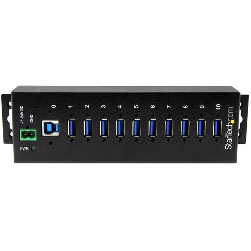 Detalle 2 de Startech Hub Industrial 10 puertos USB 3.0, 350 W