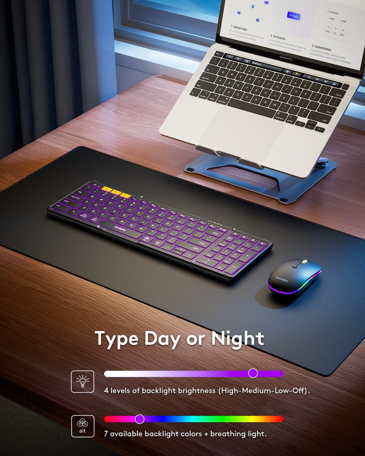 Detalle 2 de Samsers Foldable Keyboard 13.5x4.5 in ⌨