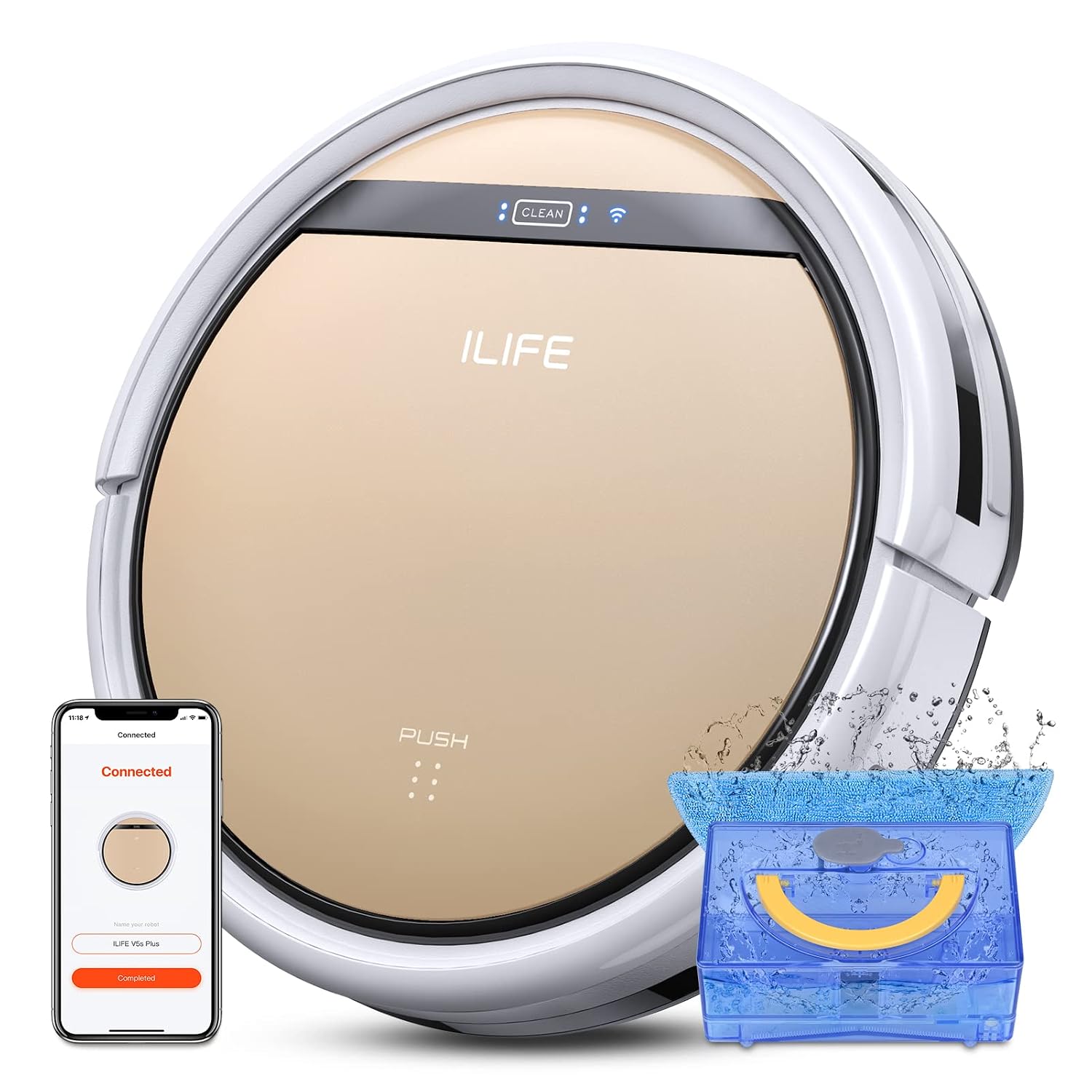 Detalle de ILIFE V5s Plus Robot Vacuum and Mop