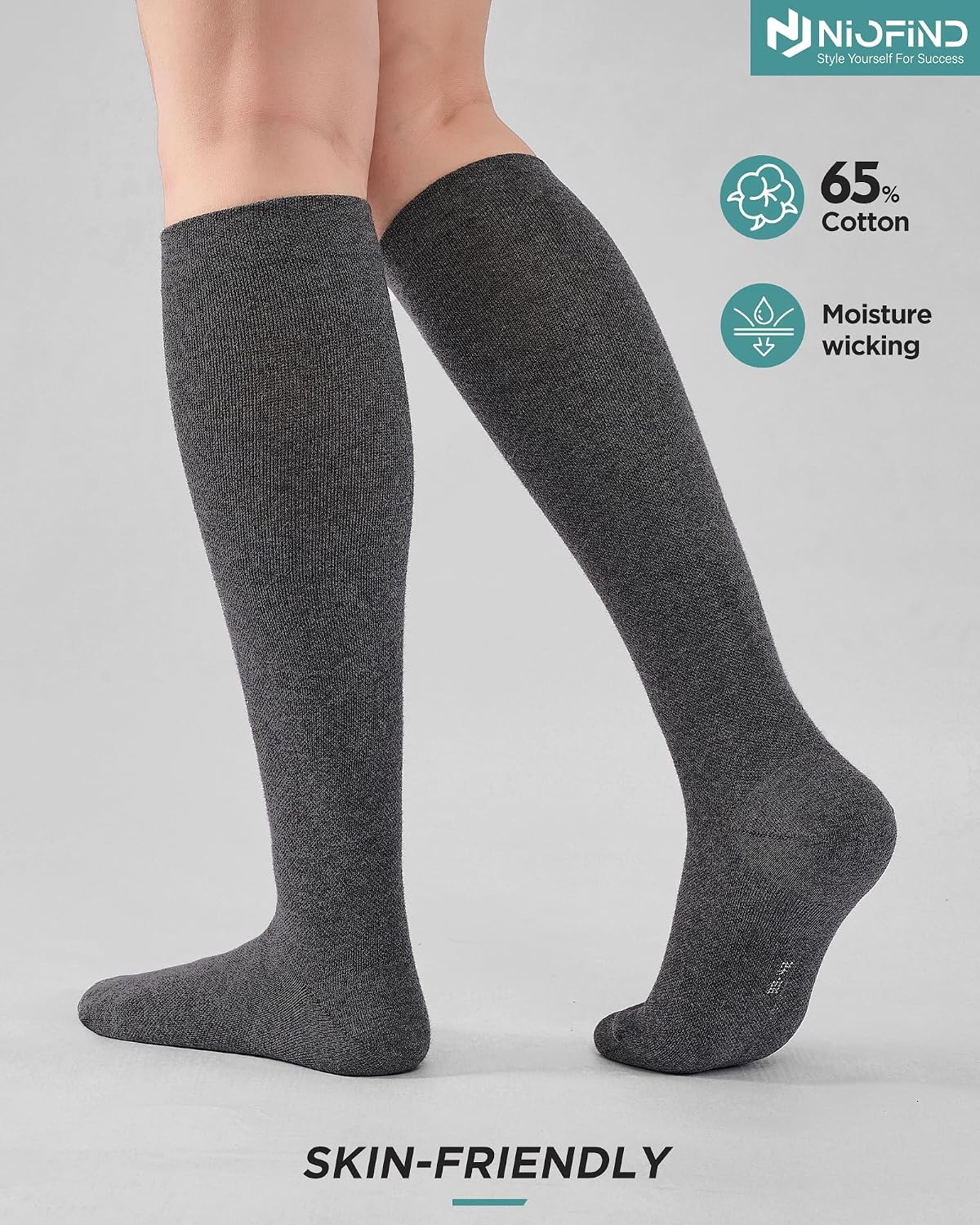 Thumbnail 4 de Niofind 15–20 mmHg Knee High Compression Socks for Women & Men