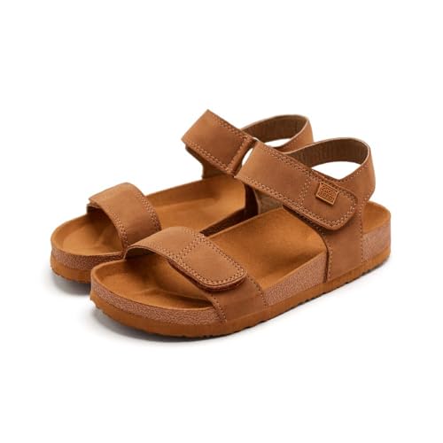 Detalle de CHANCLAS COLOR CUERO ESTILO BIO para NIÑOS TREDEGAR de Gioseppo