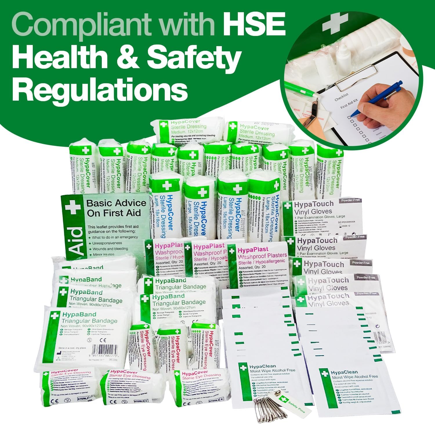 Detalle 2 de Safety First Aid Group HSE 1–10 Persons refill kit 🩹
