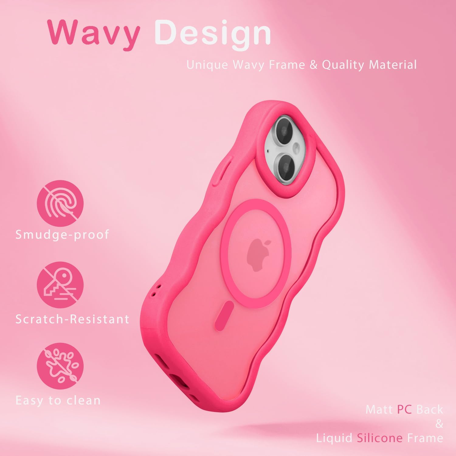 Detalle 1 de Amzfield Magnetic iPhone 15 Plus Case 48‑magnet