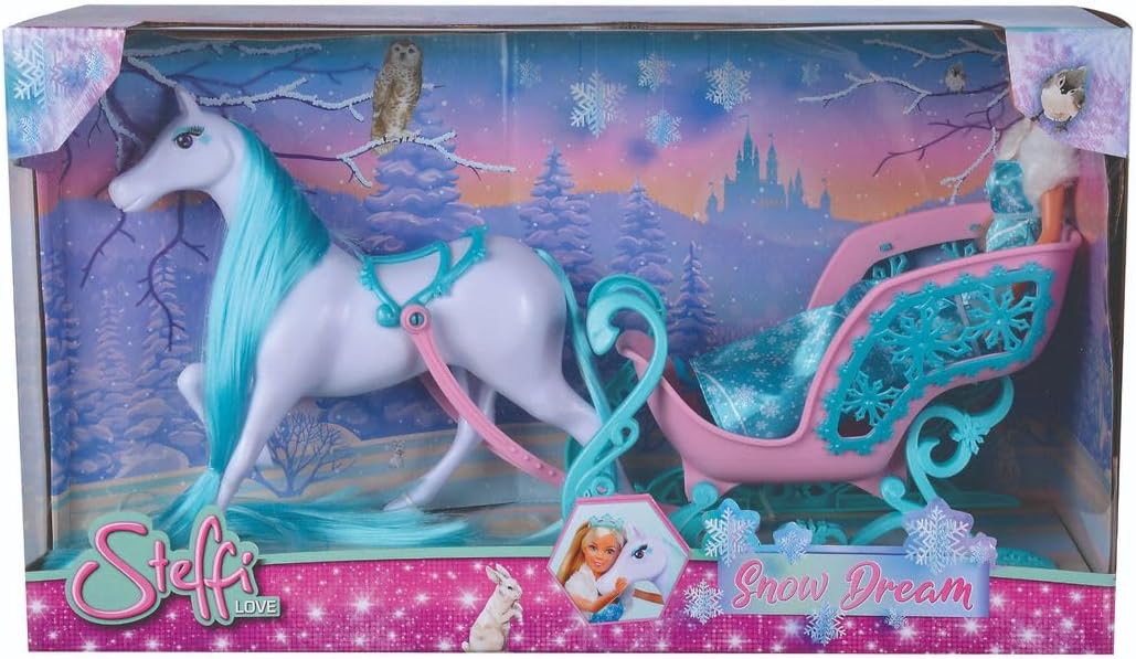 Detalle de Simba 105733522 Steffi LOVE Snödröm – isprinsessa med häst och släde