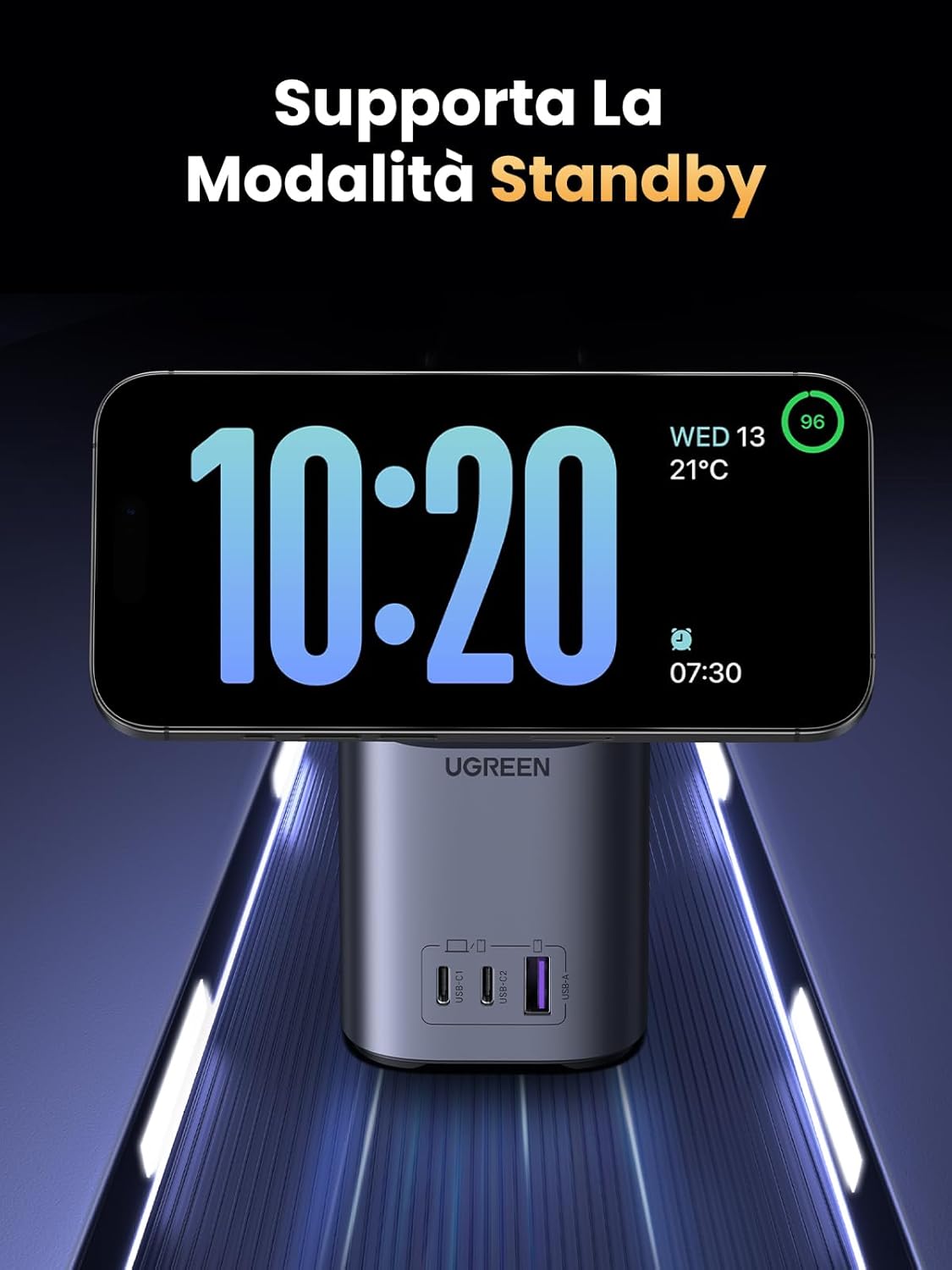 Thumbnail 4 de UGREEN Nexode Stazione di Caricatore GaN 100W con Qi2 15W e MagSafe compatibile