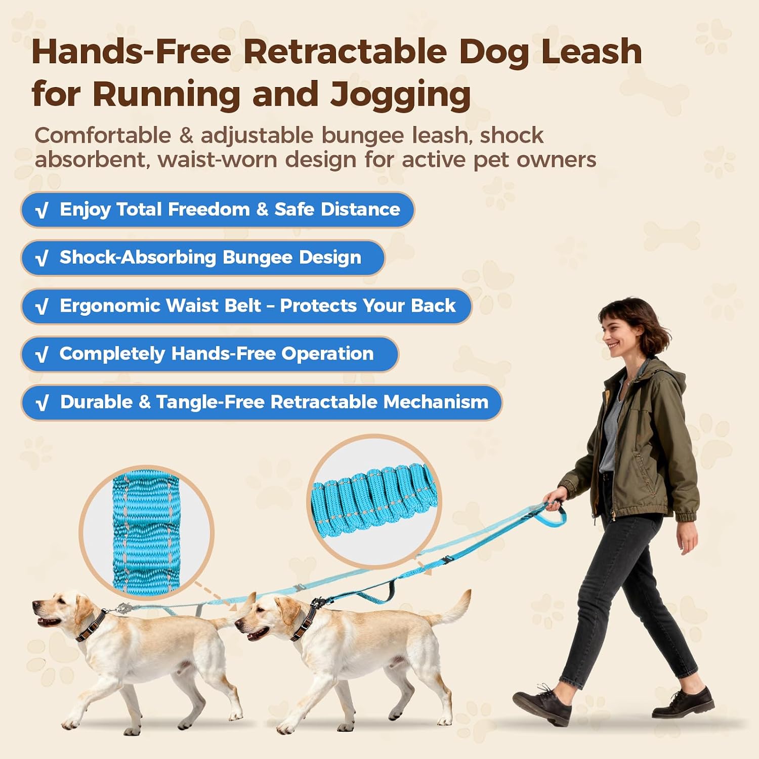 Detalle de Atiansen Dog Leash 9.7FT