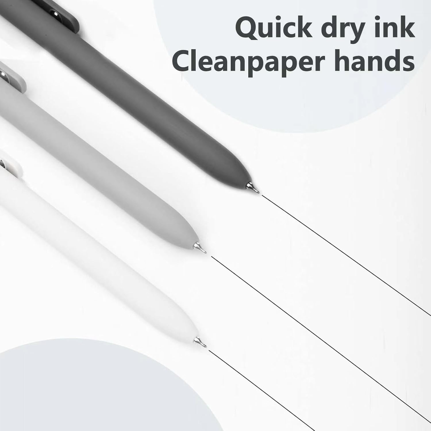 Detalle de MIUTME Gelstifte 6er-Set – Einziehbare 0,5 mm Gelschreiber mit schnelltrocknender Tinte