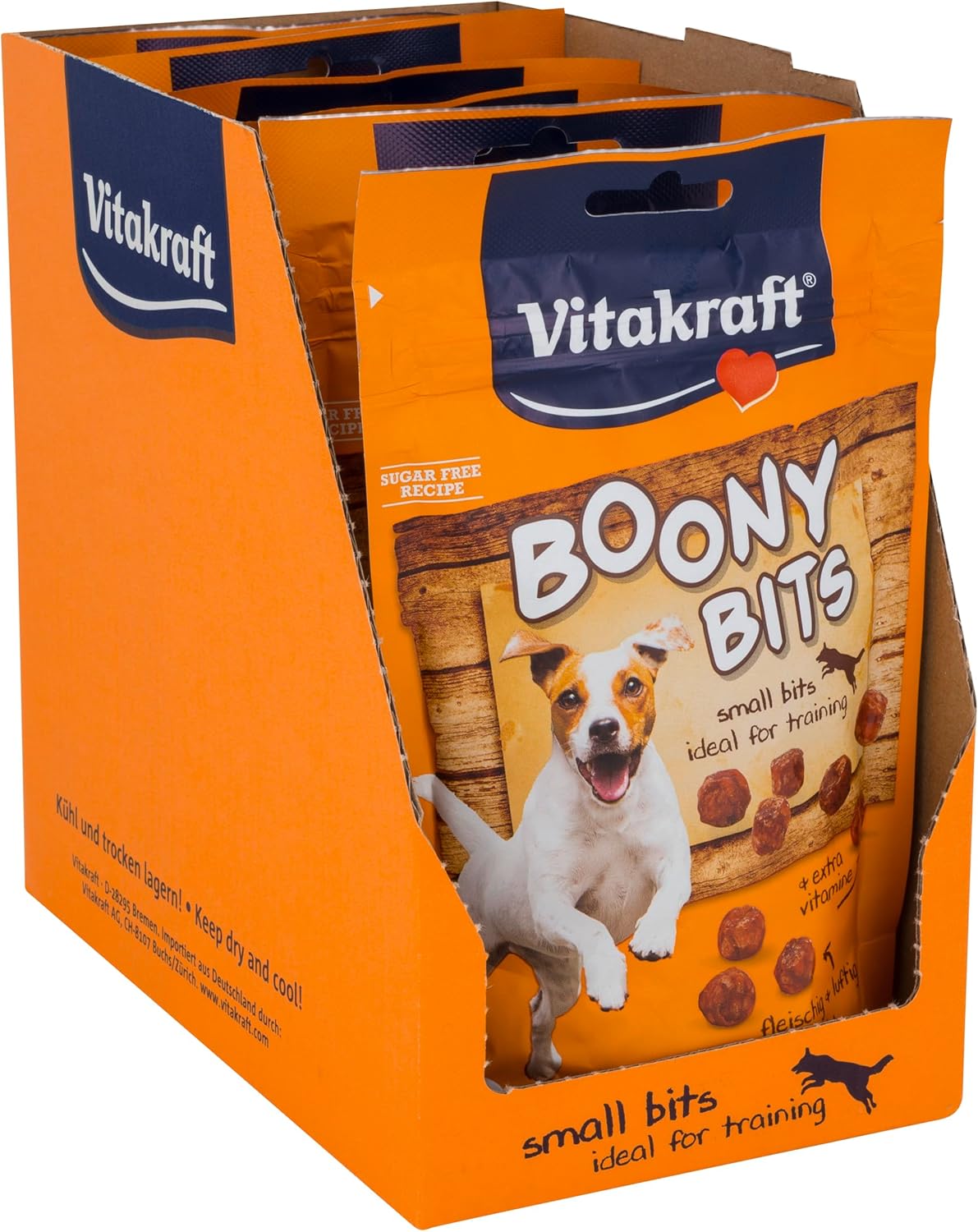 Detalle de VITAKRAFT Boony Bits S – Friandises d’éducation pour chiens de petite taille (volaille), 6x55 g