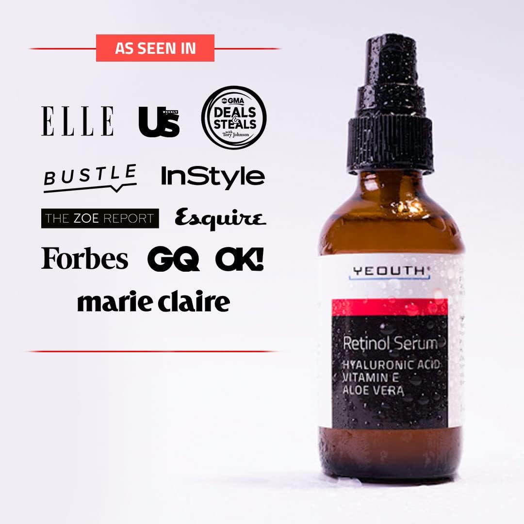 Thumbnail 1 de Sérum visage nuit au rétinol YEOUTH, acide hyaluronique & vitamine E (59 ml)