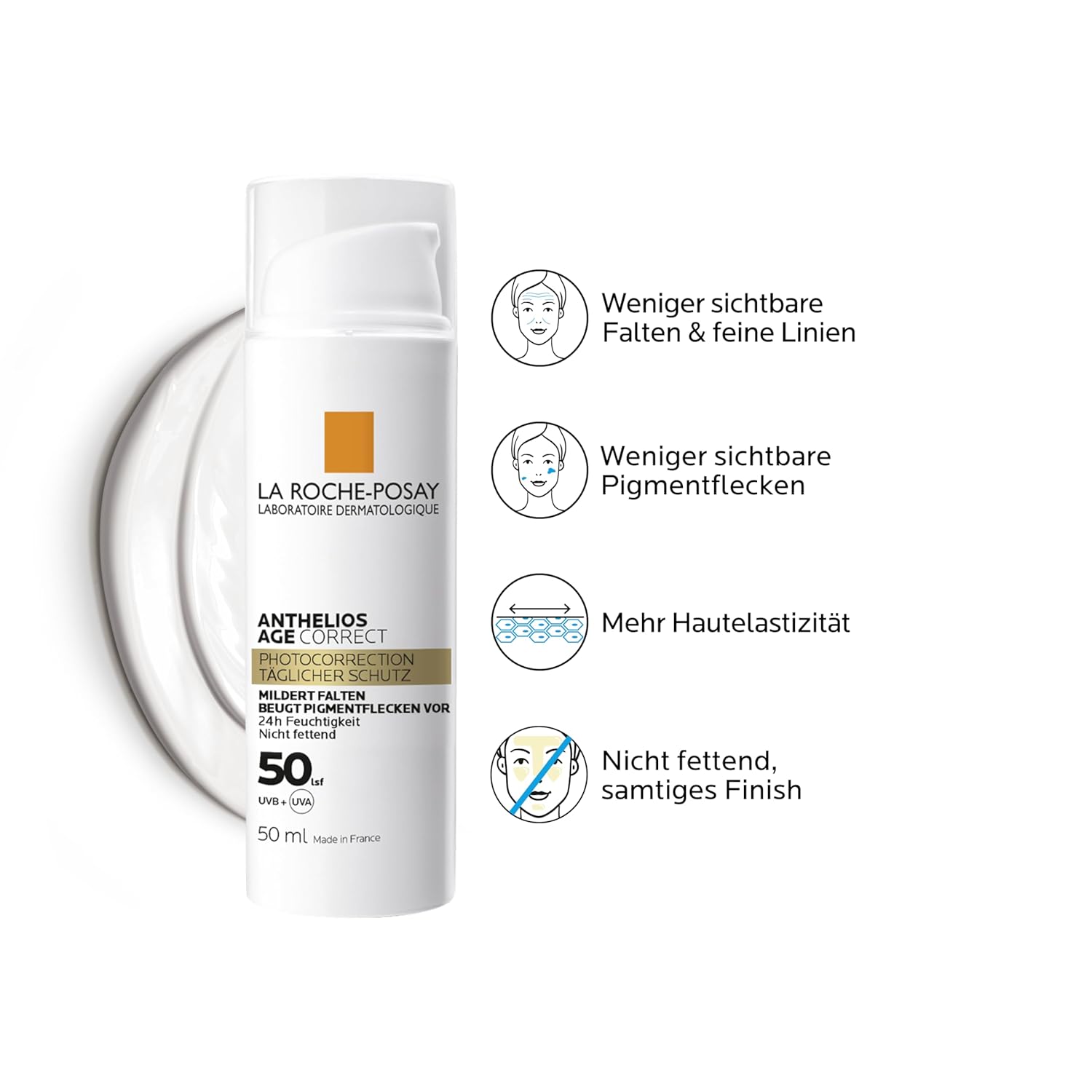 Detalle 2 de Anthelios Age Correct Tagescreme LSF50, 50 ml