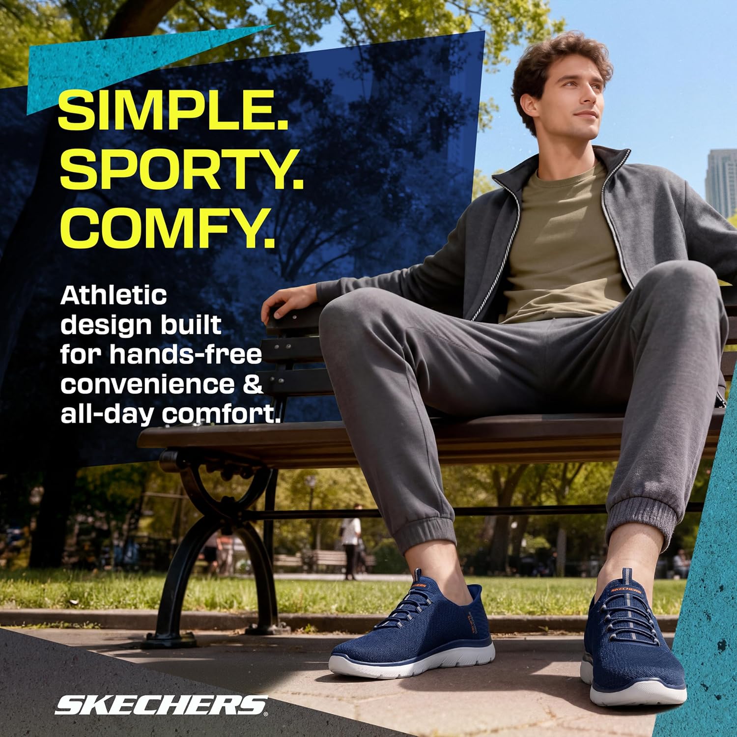 Detalle de Skechers Men's Summits High Range Slip-in, Navy (9 UK) review