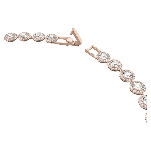 Thumbnail 2 de Swarovski Collana Tennis Una Angelic Round Bianco con Placcatura color oro rosa