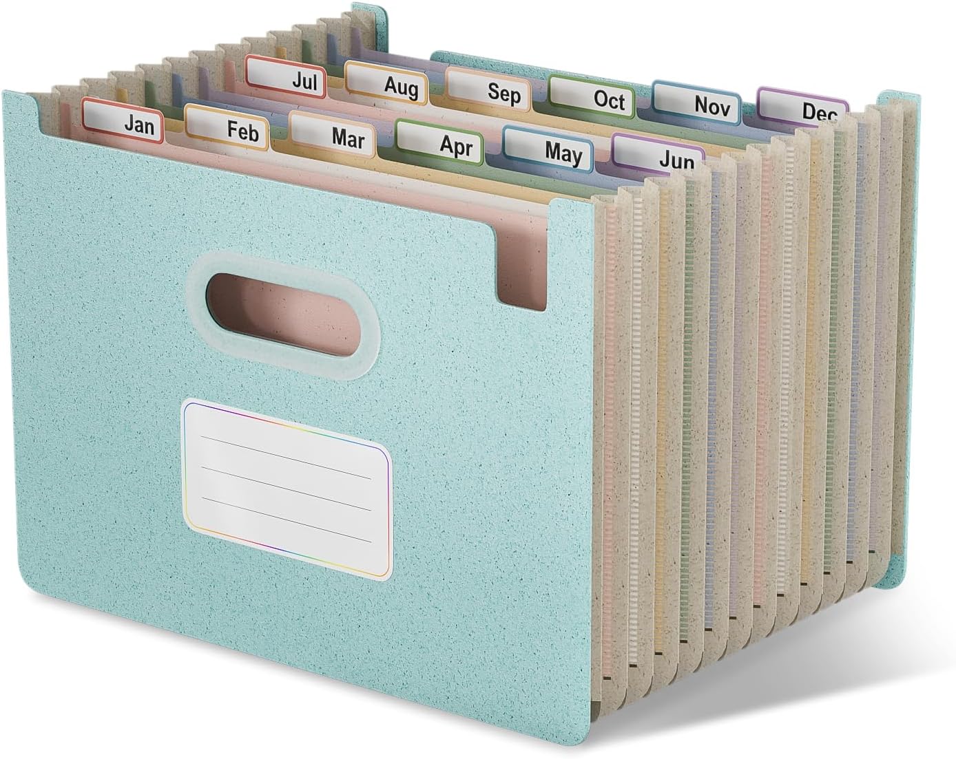 Thumbnail 6 de EcoStash 26-Pocket A4 Wheat Straw Accordion File Organiser (Open Top) – BPA Free, Strawberry Pink