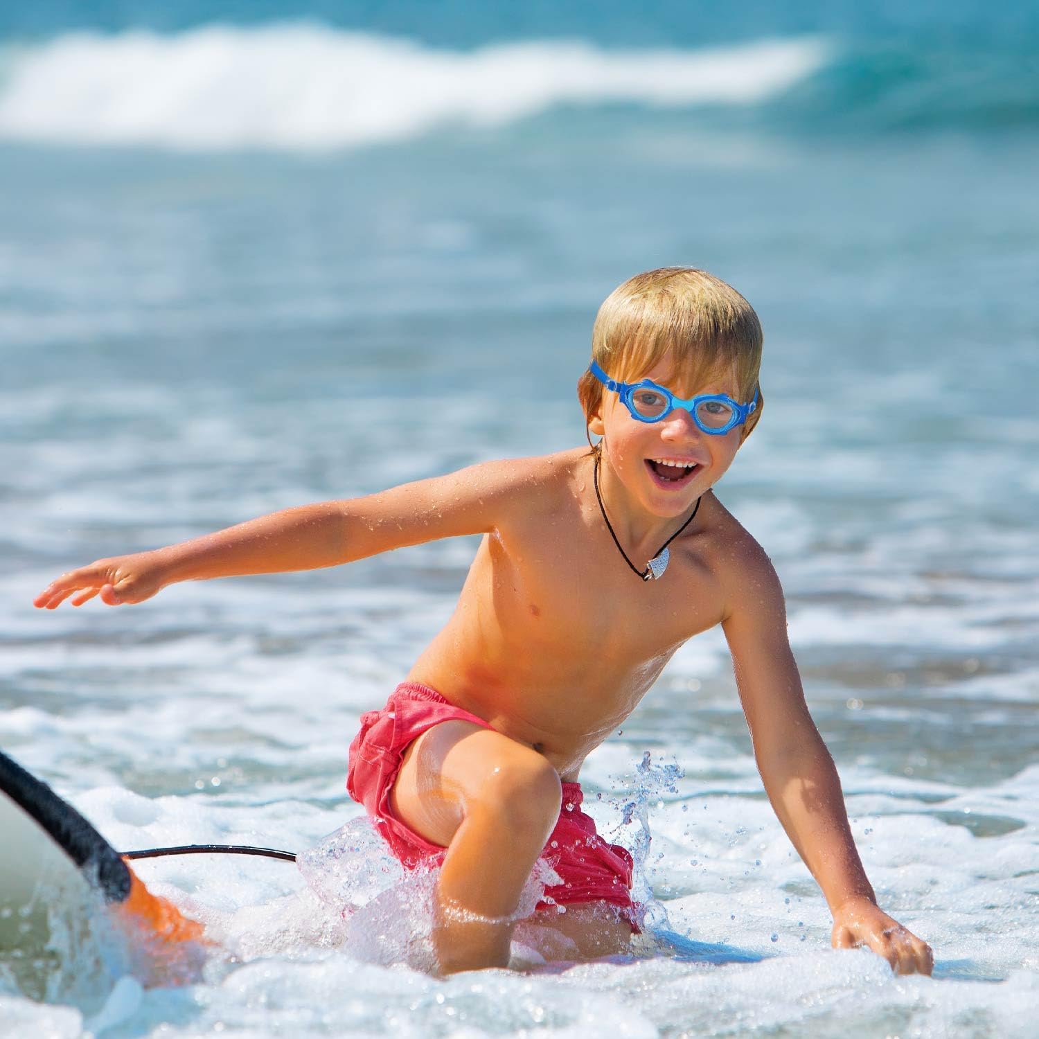 Detalle de RUIGAO Kids Swim Goggles Age 2-6: Toddler Friendly Goggles with Case