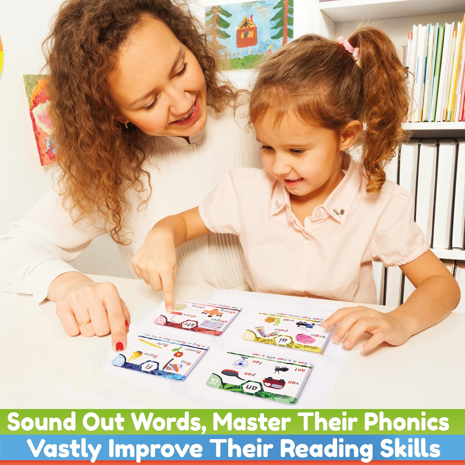 Detalle de THE BAMBINO TREE Phonics Flash Cards: Learn to Read in 20 Stages
