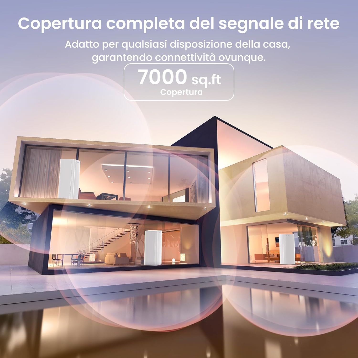 Thumbnail 4 de Tenda Nova MX12-3 AX3000 Mesh Wi‑Fi 6 System — 3pack, copertura fino a 330 m², 1.7 GHz Quad-Core