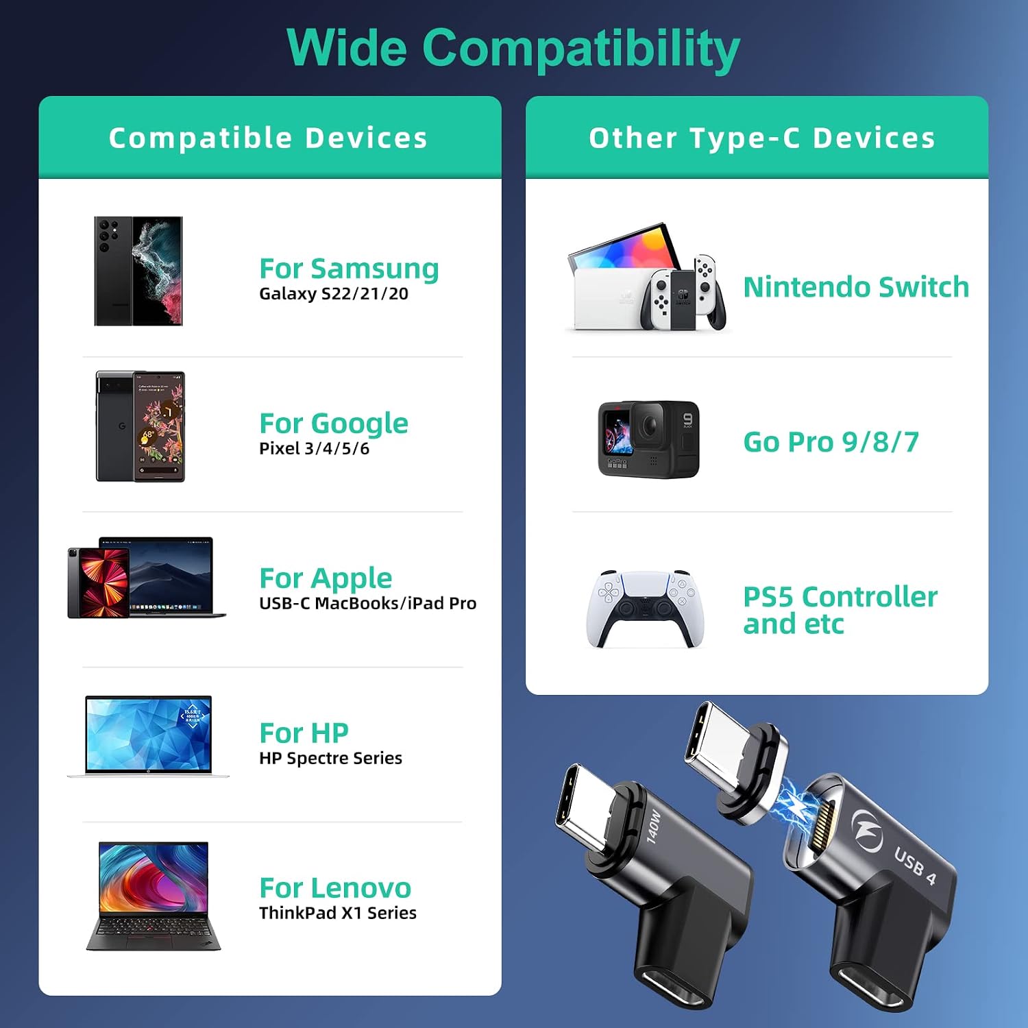 Thumbnail 6 de 140W USB C Magnetadapter 2er Pack