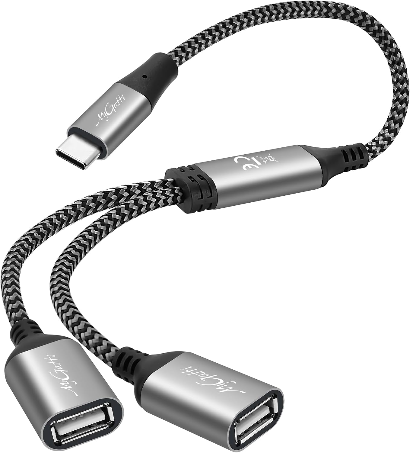 Thumbnail 5 de Mygatti USB-Splitterkabel 4-fach (USB-A auf 4x USB-A), 0,3 m – USB-2.0 Multiport Adapter