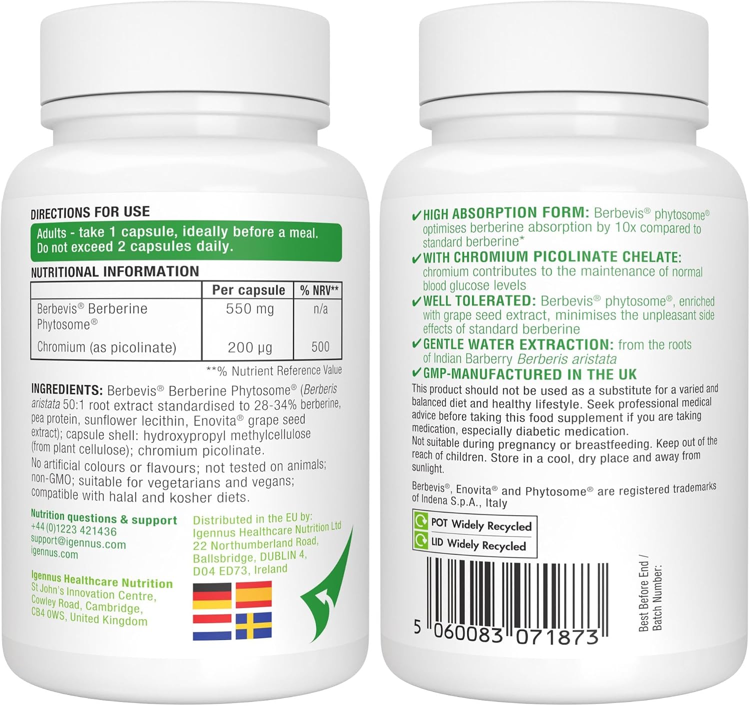 Thumbnail 6 de Igennus Berberina Fitosomada 550 mg